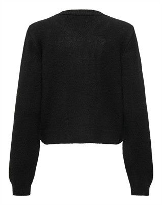JDYFaye O-Neck Bow Cardigan - Black/W. Silver